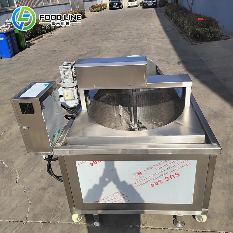 Customized Commercial Automatic Frying Unit Heavy Duty Automatic Oil Filtration Fryer Commercial Machine for gas and electric