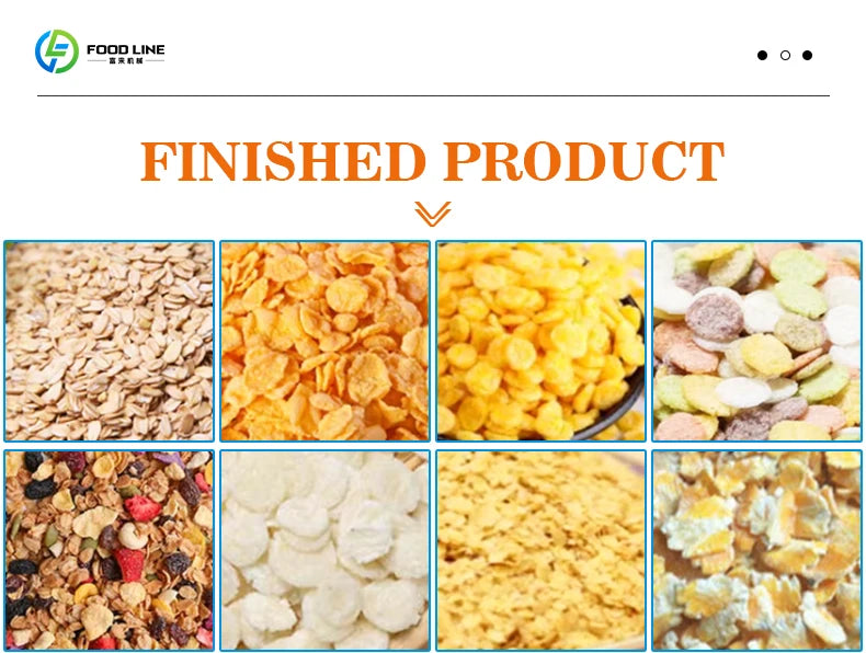 Custom Automated Process Control Oatmeal Cereal Making Machine Consistent Product Shape Mini Cereal bar Making Machine