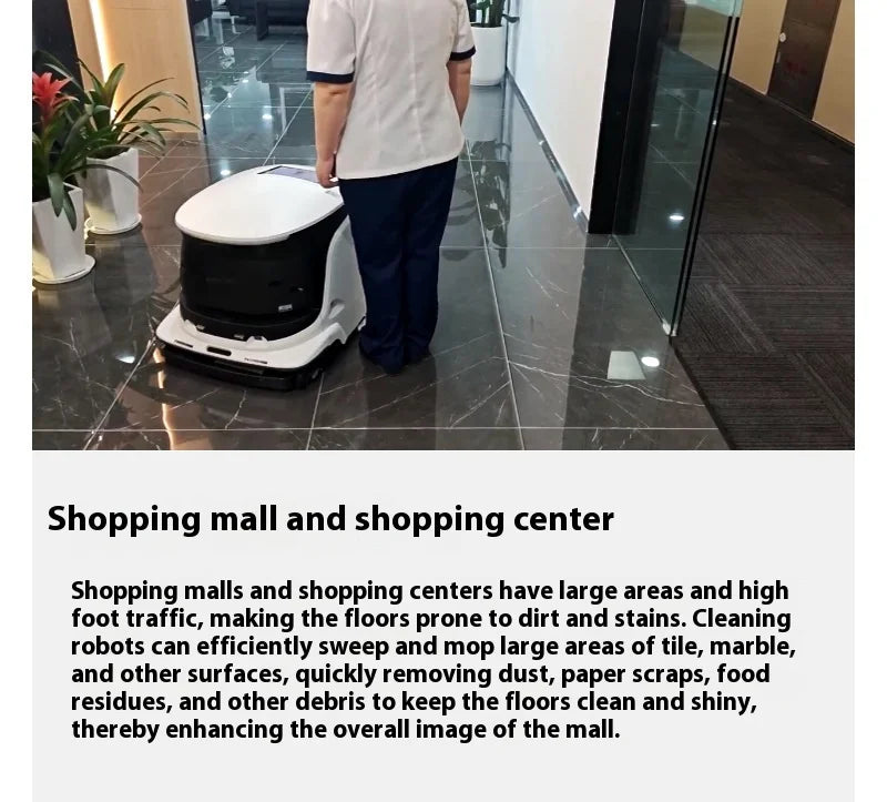 Customized Intelligent Eco-Friendly Dry Cleaning Robot Commercial Waterless Floor Dusting Automated High-efficiency Unit