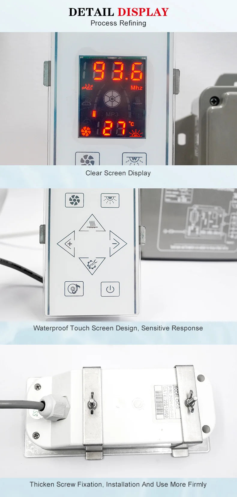 Multi functional controller, precise control system, embedded intelligent panel for fun experience