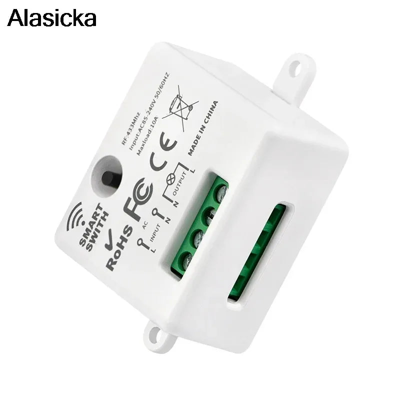 433Mhz Smart Furniture Remote Control Single-way Wireless Remote Control Switch Small Volume Control  for Home Led Light Lamp
