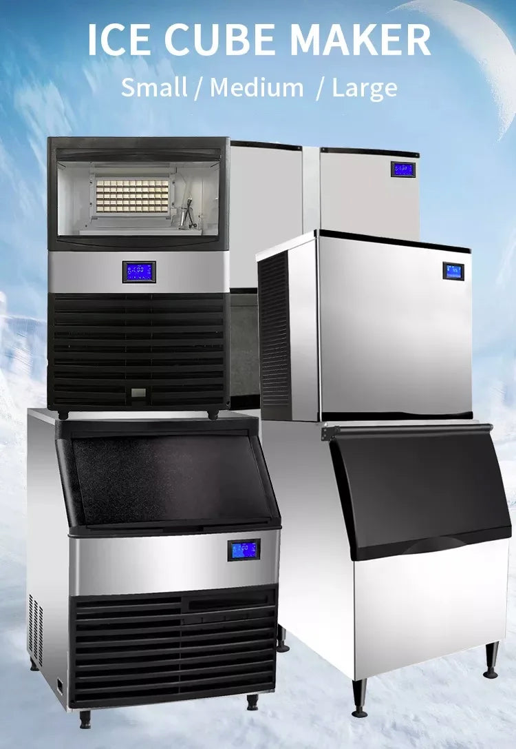 Custom Ice Making Commercial Machine Industrial Ice Cube Maker High Output Ice Cube Making Equipment