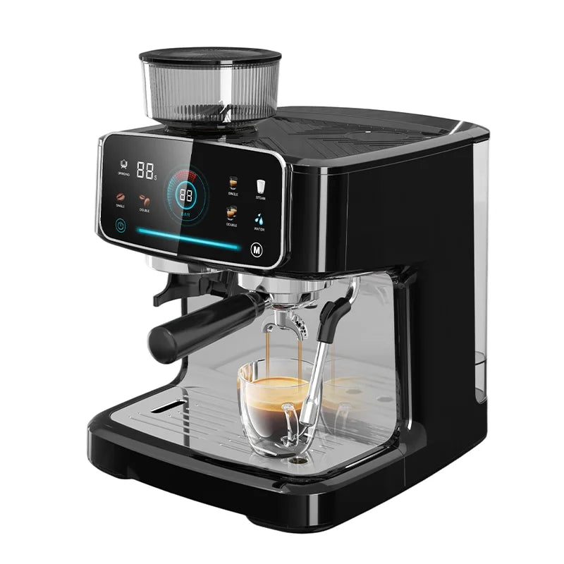 Upgraded Version High-efficiency Extraction High-power Espresso Machine Commercial Household Grinding Coffee Machine
