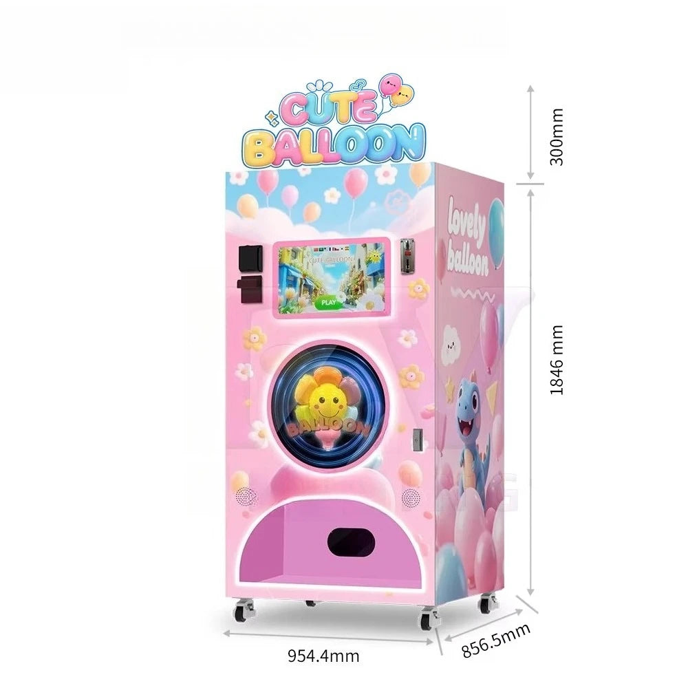 Customized Latest Touch Screen Smart Robot Balloon Vending Machine Fully Automated Credit Card Coin Payment Wholesale