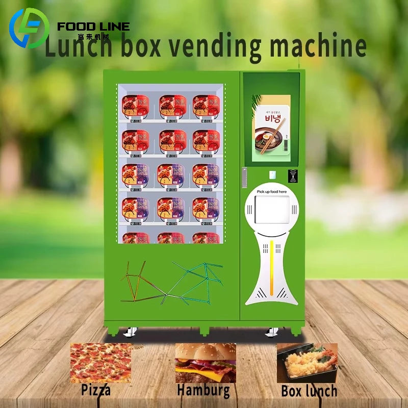 Custom Commercial Hot Food Automat For Burgers And Sandwiches Fully Automatic Meal Dispenser With Adjustable Temperature Control