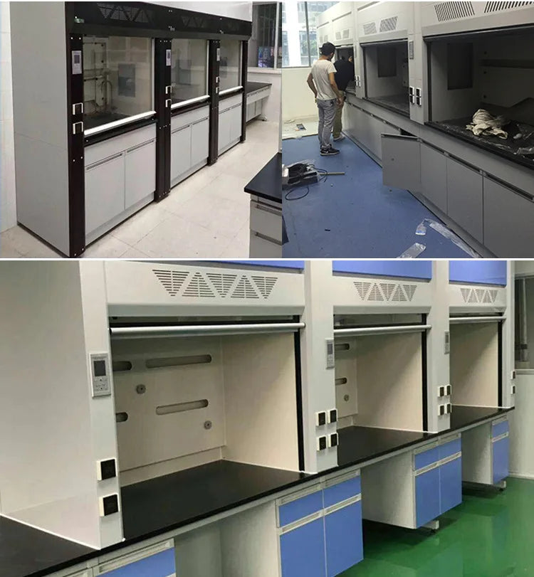Laboratory workbench All-steel fume hood Laboratory fume hood Self-cleaning custom chemical laboratory special equipment