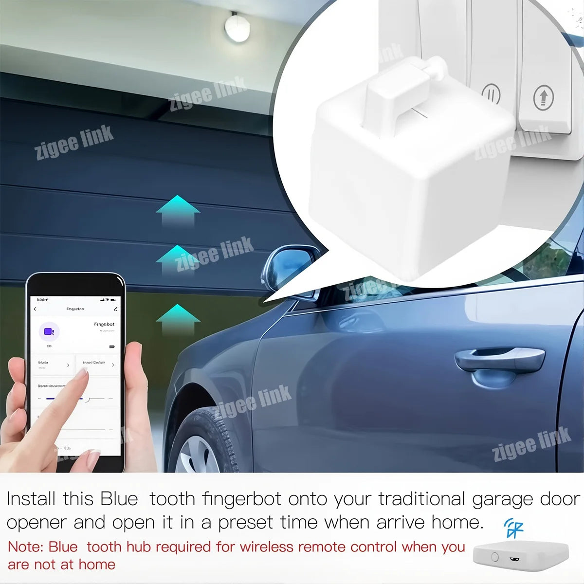 Smart Fingerbot Bluetooth Wireless Finger Robot Automatic Touch Control Buttons SmartLife APP Lazy-Friendly for Home Automation