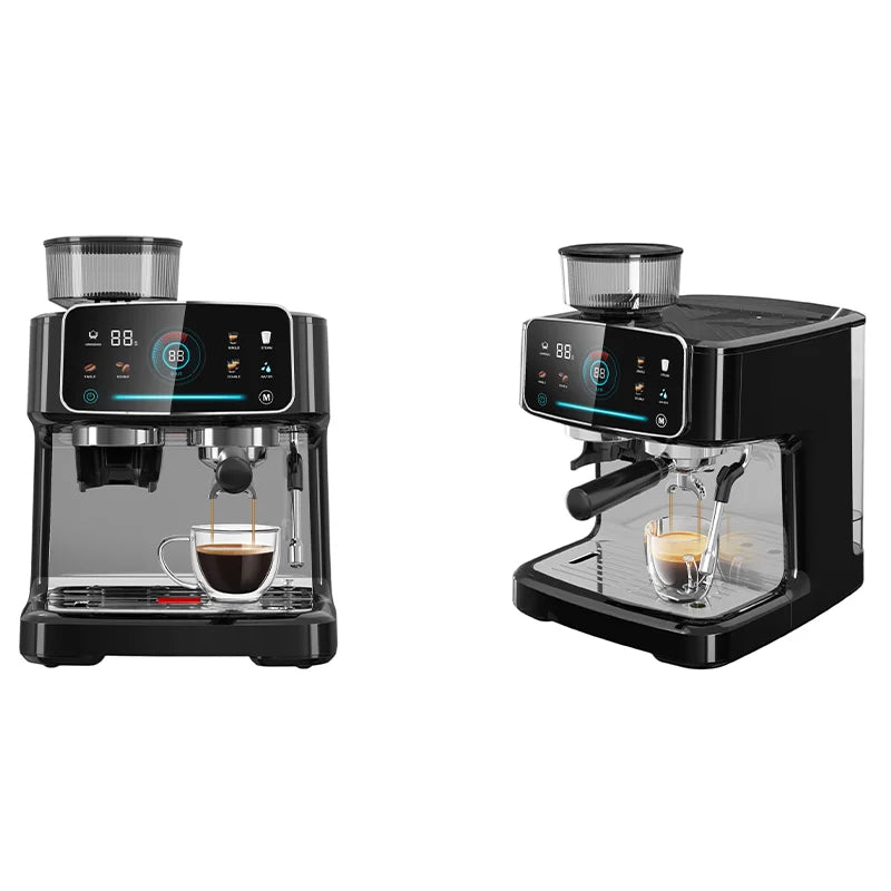 Upgraded Version High-efficiency Extraction High-power Espresso Machine Commercial Household Grinding Coffee Machine