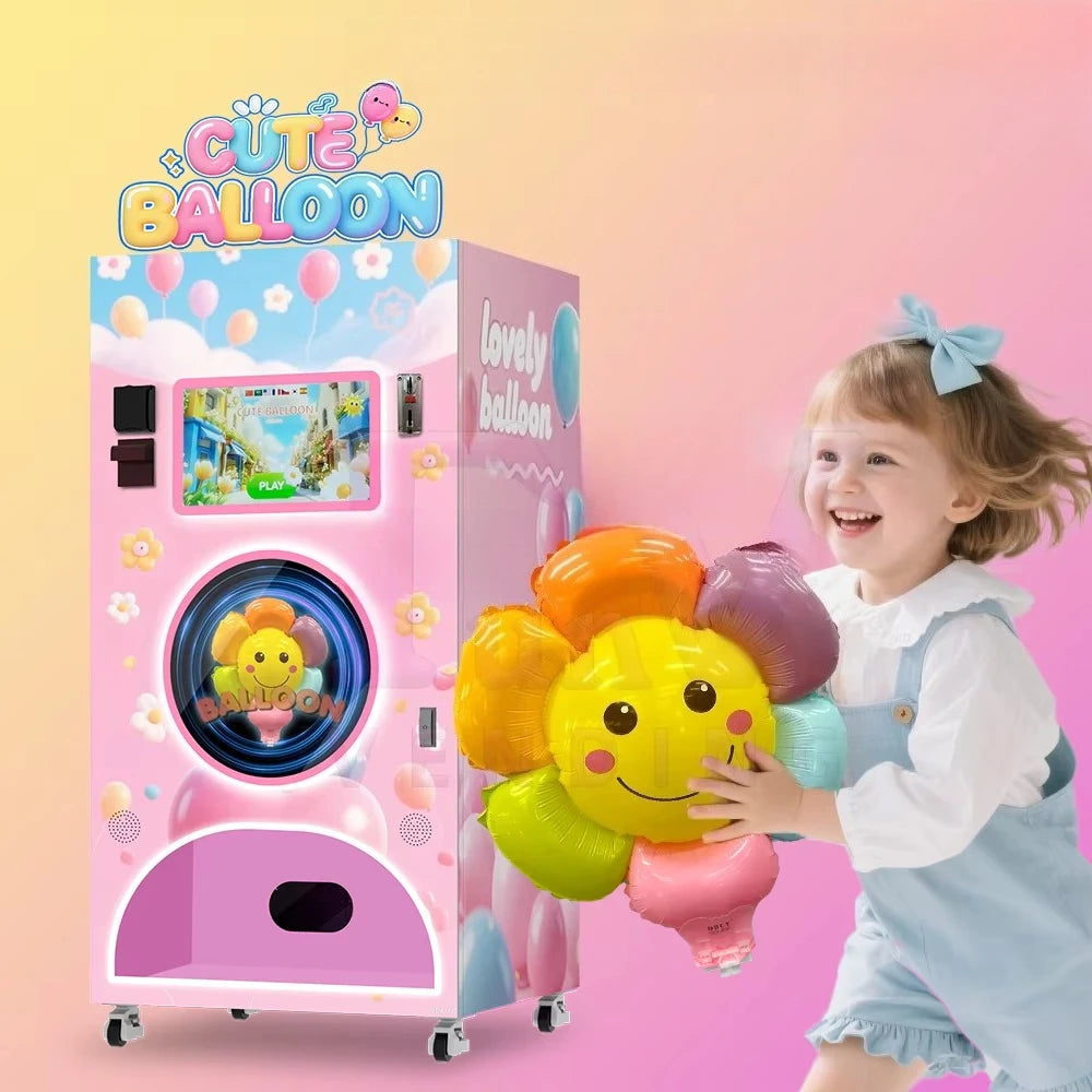 Customized Latest Touch Screen Smart Robot Balloon Vending Machine Fully Automated Credit Card Coin Payment Wholesale