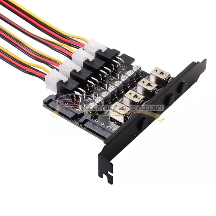 Hard Disk 4 Ports Control System Intelligent Control Management System HDD SSD Power Switch with PCI Bracket