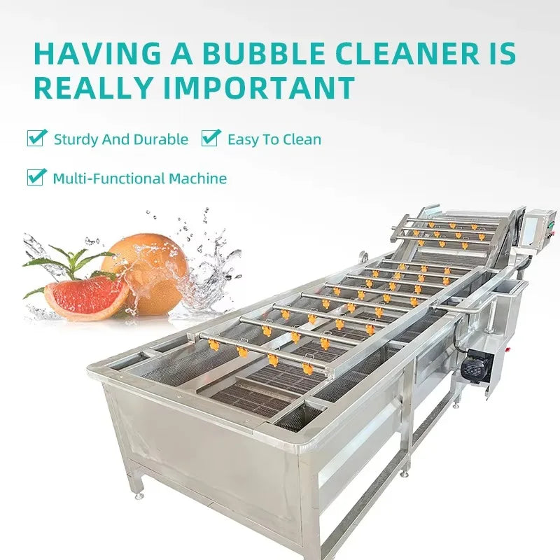 Customized Electric Automatic Commercial Bubble Cleaning Machine 304 Stainless Steel High Pressure Cleaning