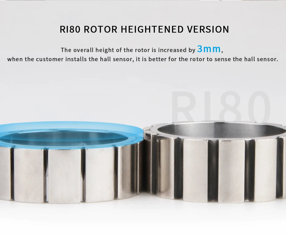 CubeMars RI80 V2.0 KV75 Frameless BLDC Torque Motor 4.1Nm Peak for Humanoid Robot Exoskeleton Cobot Joint High Precision 12-48V