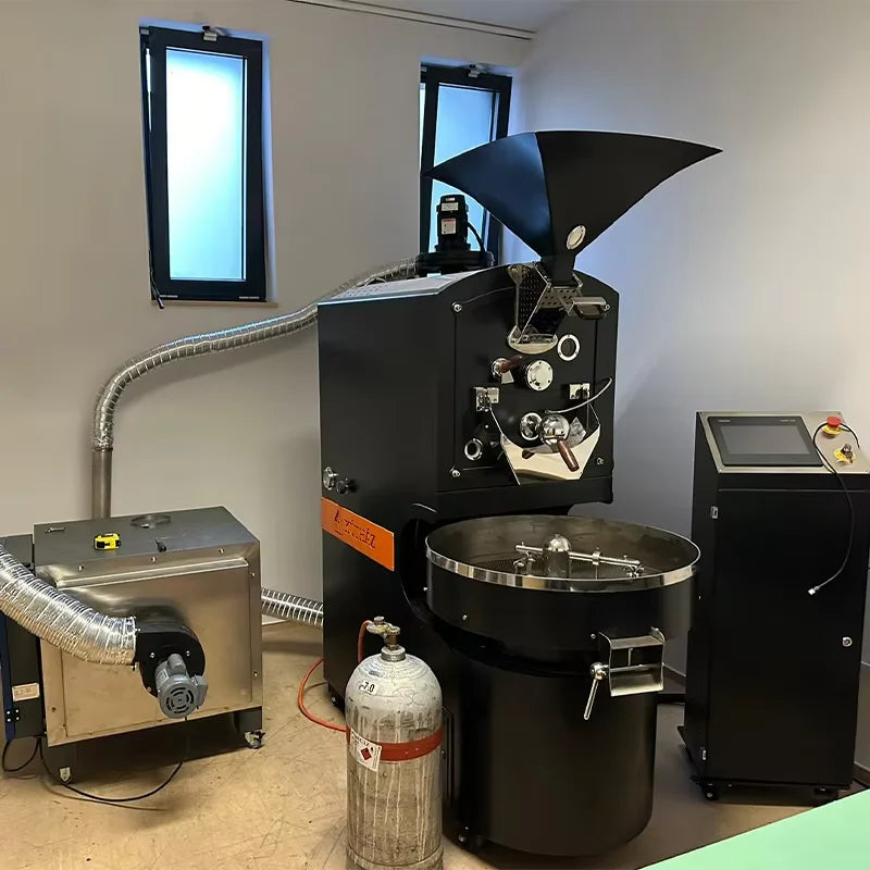 60kg Commercial Coffee Roaster High Speed Cooling Function FL Model Customized For Specialty Coffee Bean Processing Factory