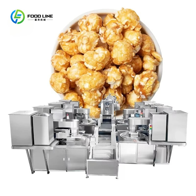 Customized Commercial Oil Popcorn Production Line - High Capacity Snacks Machinery