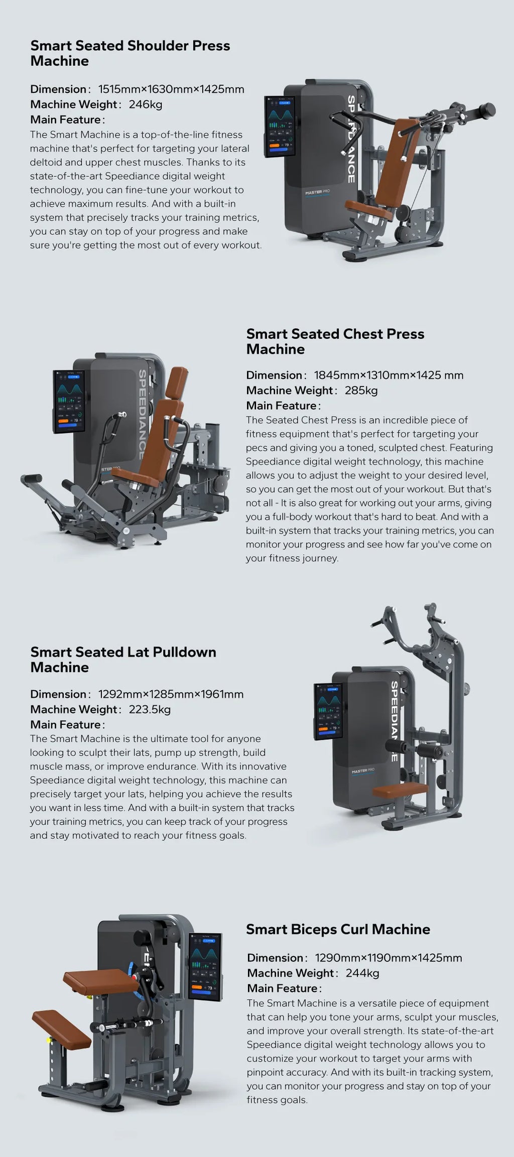 Smart Gym Single Station Gym Station Strength Training Exercise Equipment Smart Seated Lateral Raise Machine