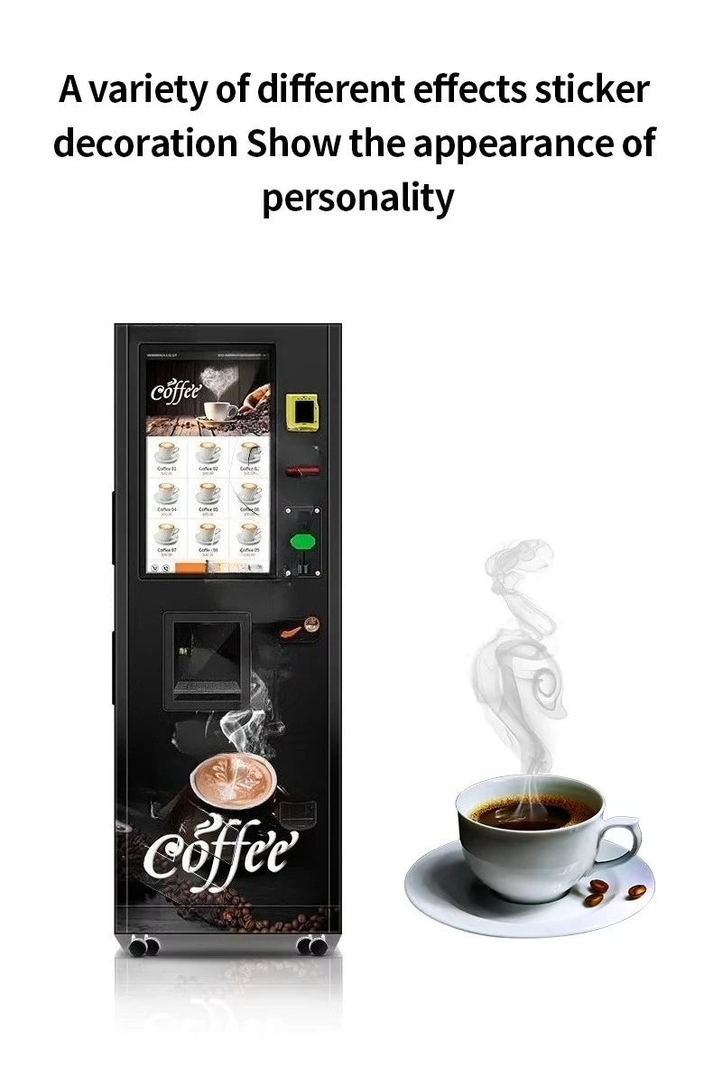 Customized Commercial Coffee Vending Equipment Fully Automatic Coffee Machine Perfect For Office Break Rooms