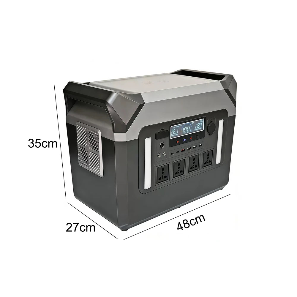 3000W Portable Power Station LiFePO4 Battery Solar Generator Power Bank Outdoor Camping Emergency Energy Storage Power Supply