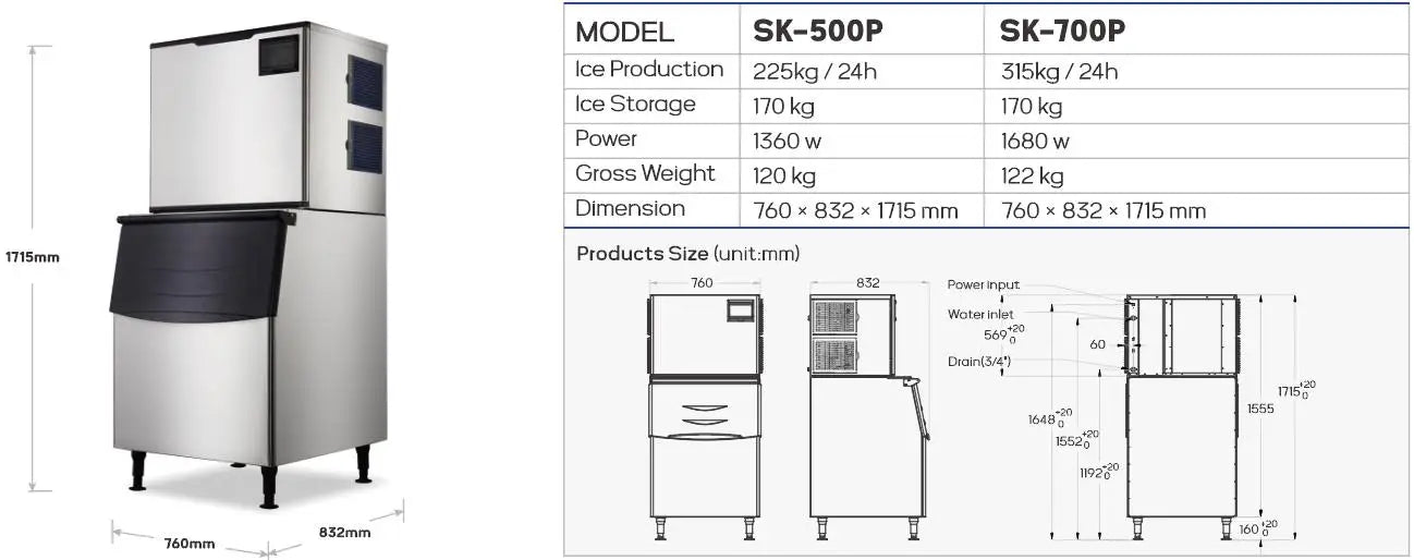 Customized Factory Commercial Ice Making Machine for Business