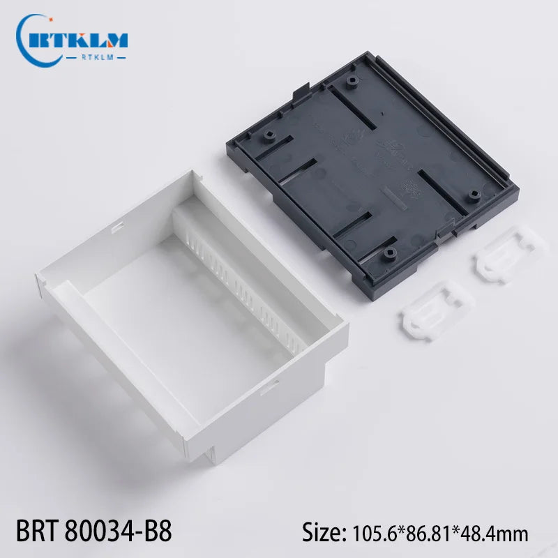 New Arrival ABS Smart Home Plastic Controller Enclosure PLC Electronics Plastic Sensor Enclosure Din rail box 105.6*86.81*48.4mm