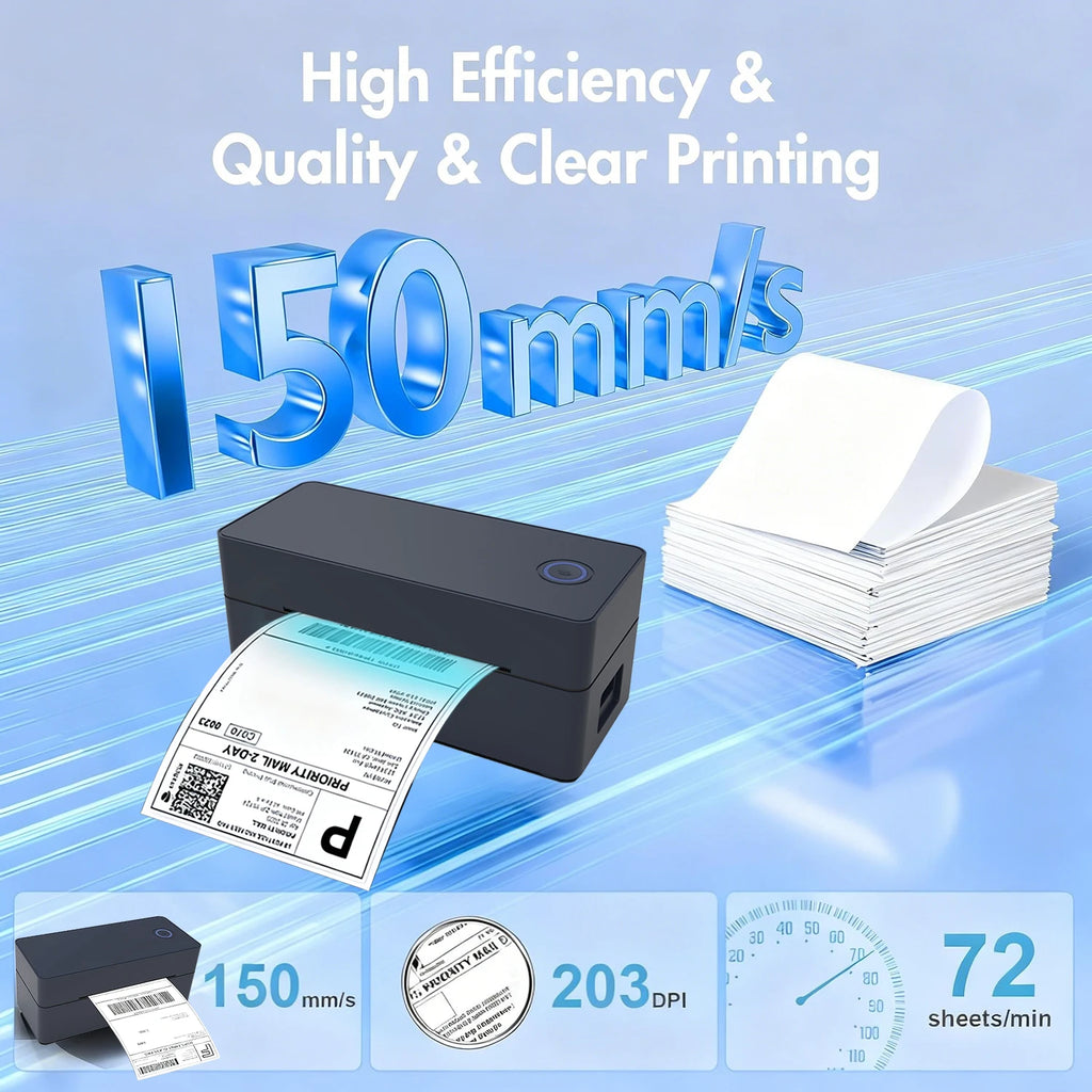 Bluetooth Thermal Printer4×6 Shipping Label Printer For Small Businesses,Desktop Thrmal Label Printers For Shipping Package
