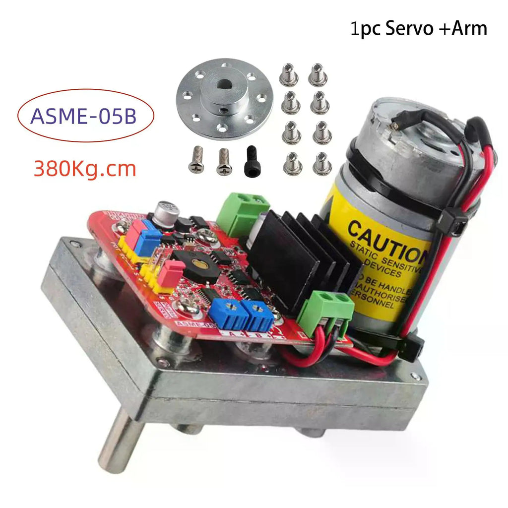 ASME-05B High-Power High-Torque Servo Motor  (ASME-04B Upgraded)  380Kg.cm DC 12-24V Large Robotic Manipulator For RC Robot