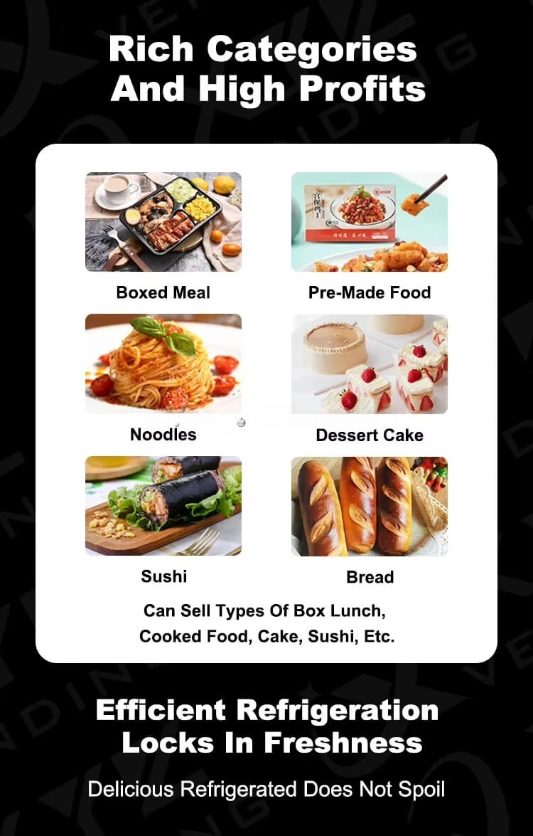 Commercial Hot Food Vending Machine Fully Automatic For Business High Capacity Hot Meal Automat With Cloud Management System