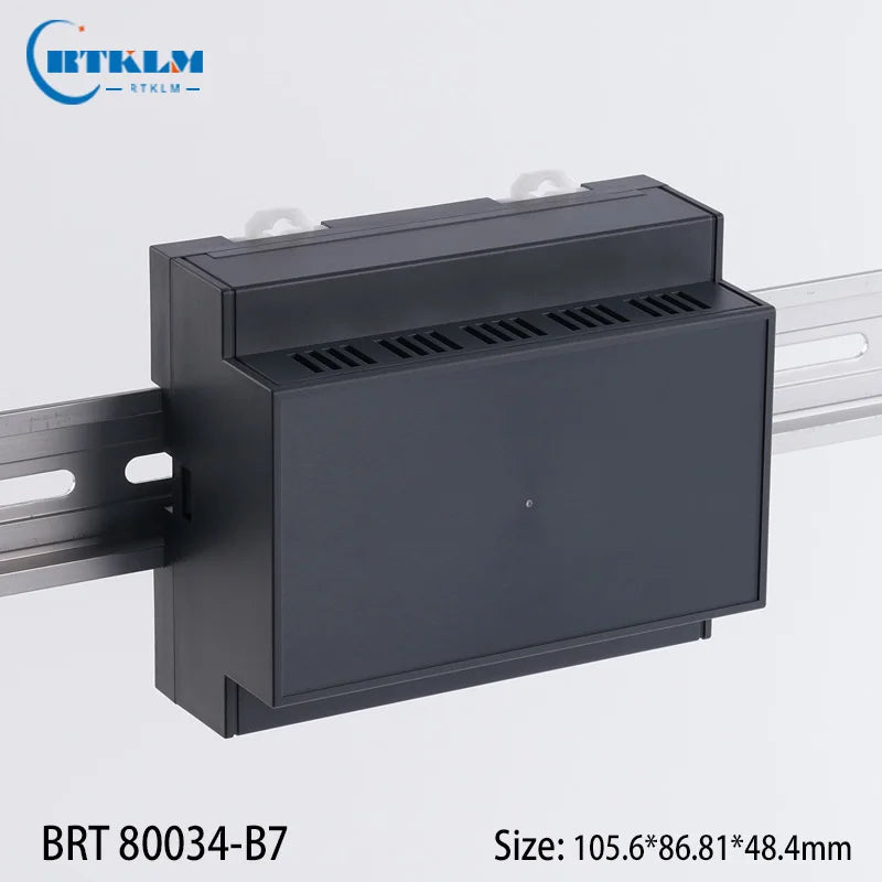 New Arrival ABS Smart Home Plastic Controller Enclosure PLC Electronics Plastic Sensor Enclosure Din rail box 105.6*86.81*48.4mm