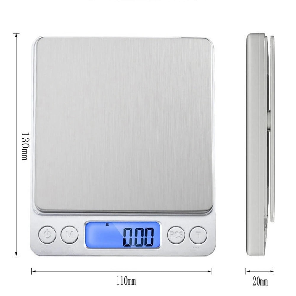 Precision Digital Pocket Scale Kitchen Weighing Scale Electronic Jewelry Scale Mini Balance Gram Scale 0.1g Accuracy for Gold