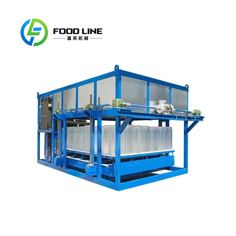 Factory High Quality 5 Ton Industrial Ice Block Machine Water Cooling with Pump for Cooling Applications