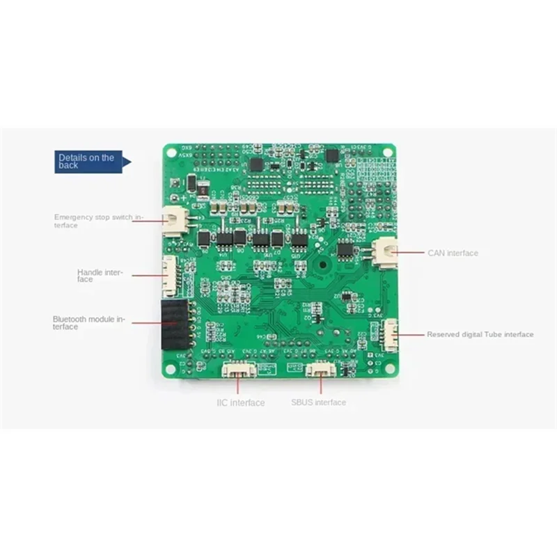 B78B-C50C Robot Control Board, Drive Control Integration, Brushless Motor Version, ROS Unmanned Trolley Chassis, Sports Four-Whe
