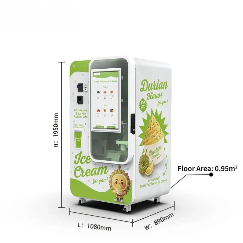 Customized Checkout Ice Cream Vending Machine Professional Commercial Use High Profit Easy Clean Reliable Quality Top Grade