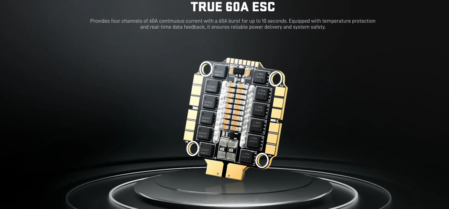 Air Force FT405-60A-CGM Flight Controller & Electronic Speed Controller Mini Stack  for FPV Freestyle Drones Racing Drone