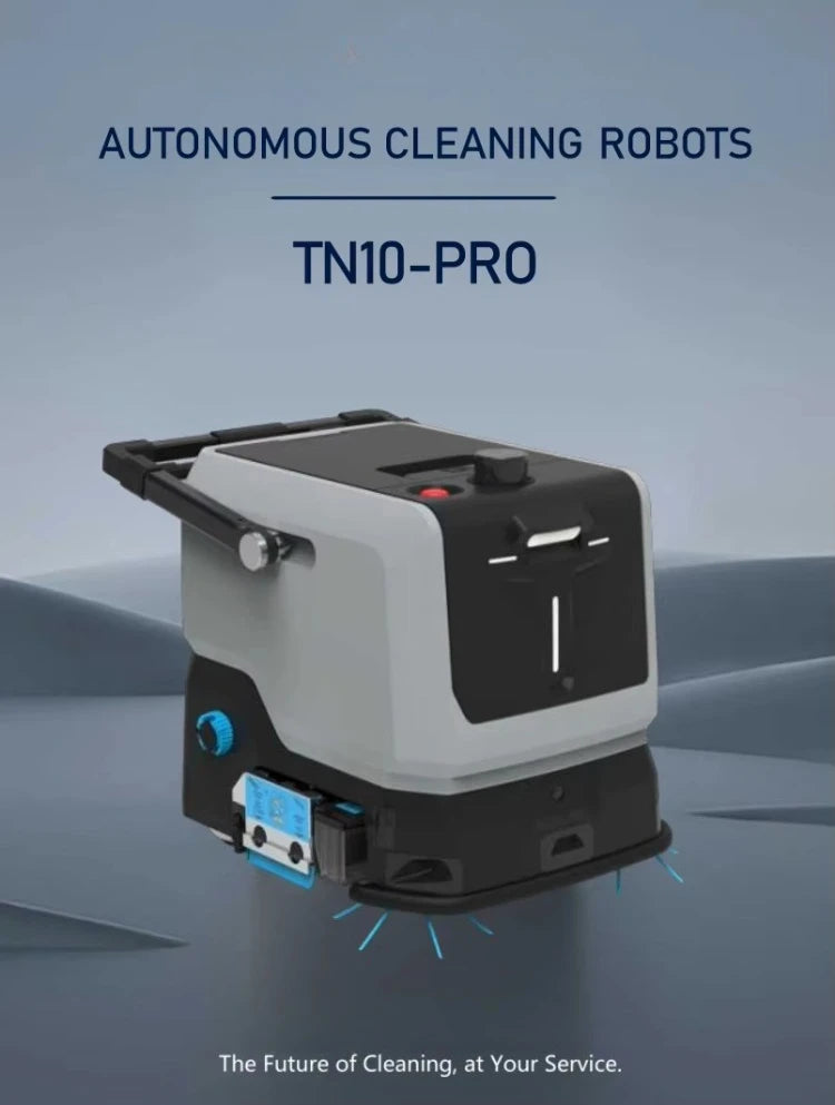 Intelligent Unmanned Scrubbing Robot with HEPA Filter & Replaceable Brushes 3-in-1 Cleaning App-Controlled for Commercial Floors