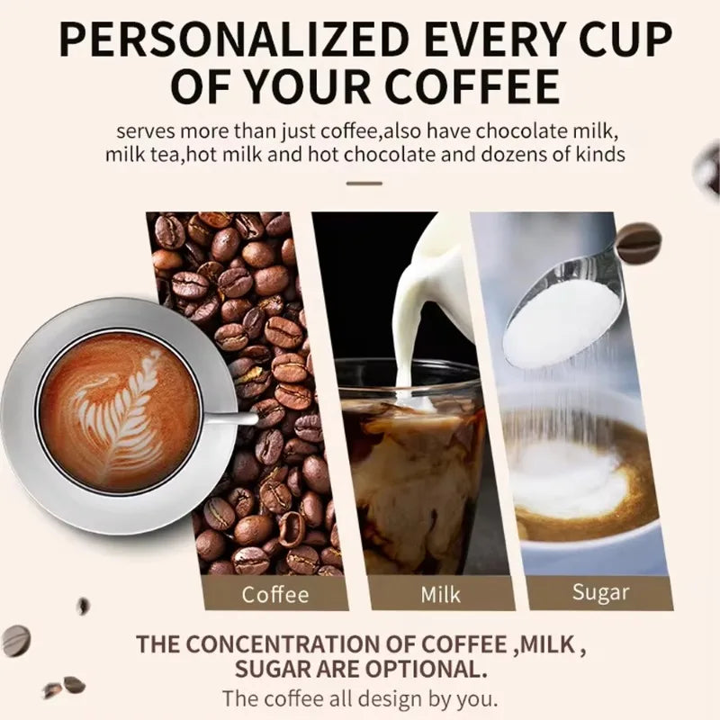Customized Commercial Coffee Vending Equipment Fully Automatic Coffee Machine Perfect For Office Break Rooms