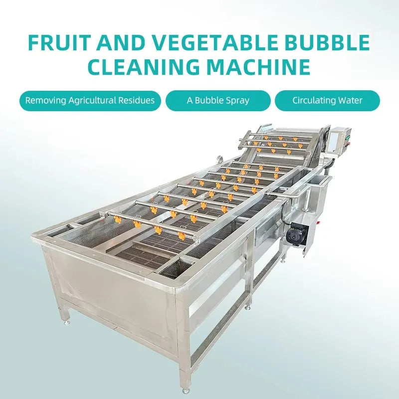 Customized Electric Automatic Commercial Bubble Cleaning Machine 304 Stainless Steel High Pressure Cleaning