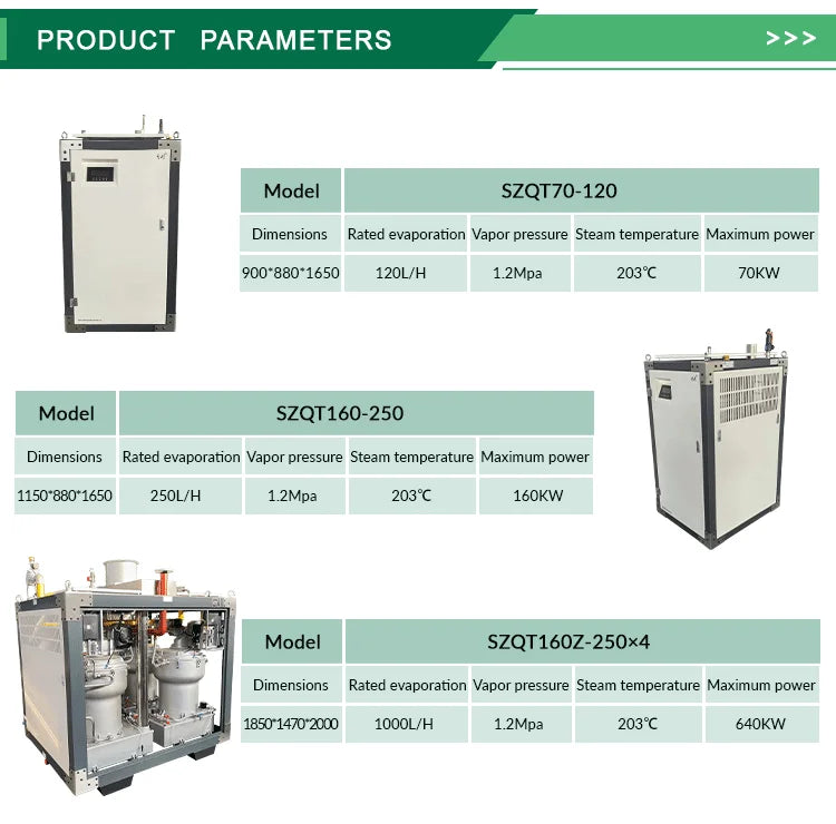 Adjustable Power Industrial Electric Steam Generator, 24KW-500KW Optional Heating Boiler from Manufacturer