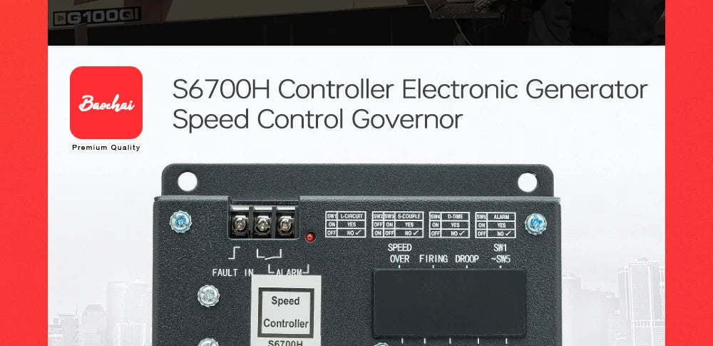 S6700H Controller Electronic Generator Speed Control Governor