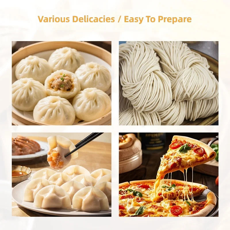 Customized New Easy-to-use High Productivity 6kW Engine Commercial Industrial Flour Dough Kneading Mixer