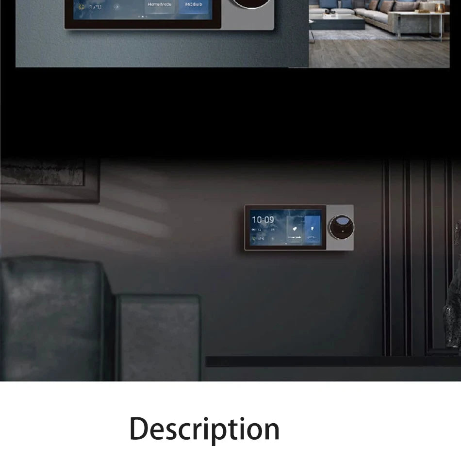 Smart Tuya Control Panel 6-inch Smart Home Multi-functional Touch Screen in-wall Central Control for Intelligent Device Scene