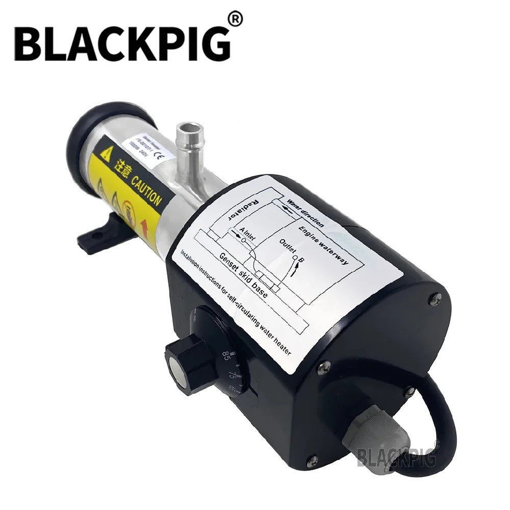 1.5KW 2KW 3KW 4KW Stainless Steel Diesel Engine Heater Adjustable Self-circulating Preheater Water Jacket Heater Generator Parts