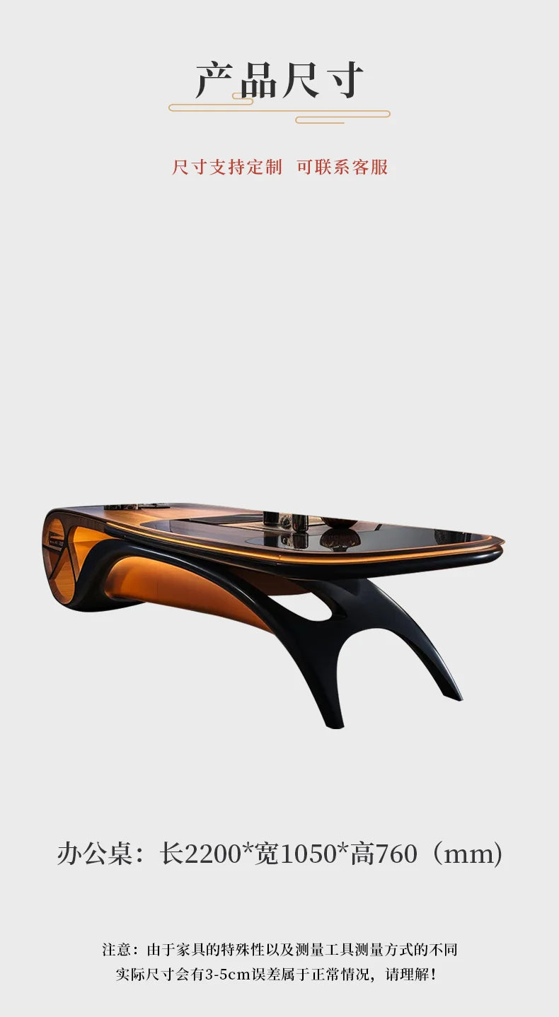 Elegant and creative curved executive desk room offices office desks and workstations Computer desk Room desks writing table