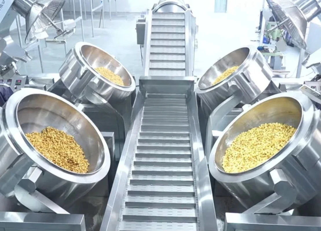 Customized Commercial Popcorn Manufacturing Line with High Production Efficiency