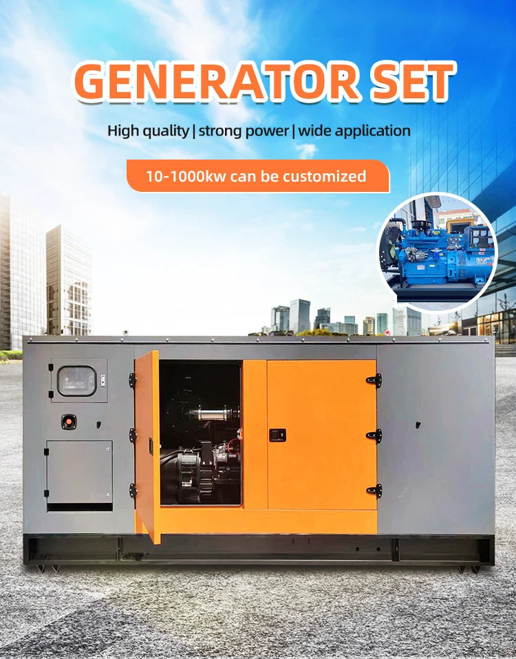 80kw Genset 100kva 200kva Generator Set 300kw 500kva 800kva Open Silent Type Diesel Generator Set Engine Manufacturer in China