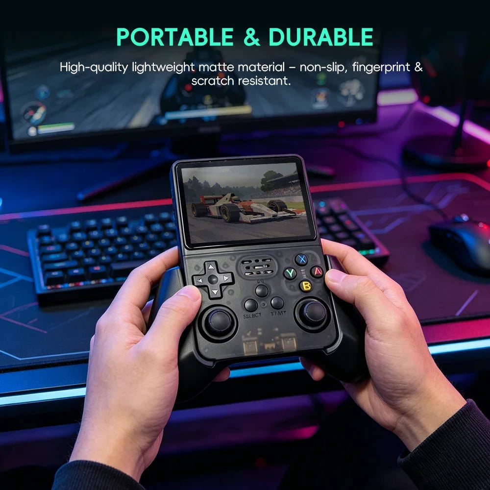 Data Frog R36S Grip, Pro Ergonomic Controller Handle Attachment, Enhanced Precision Gaming Grip for R36S Handheld Console