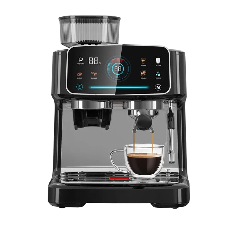 Upgraded Version High-efficiency Extraction High-power Espresso Machine Commercial Household Grinding Coffee Machine