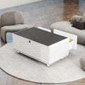 Smart coffee table refrigerator with wireless charging multi-function furniture automatic defrosting
