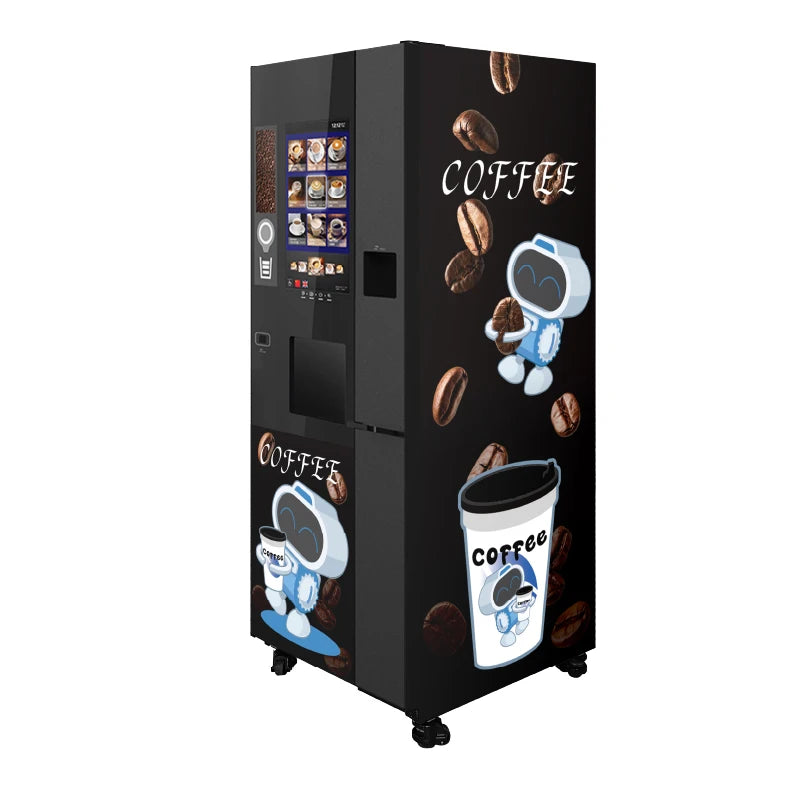 Smart Commercial Coffee Robot Making Machine Customized Touch Screen Automatic Brewer for Business with SDK Functionality