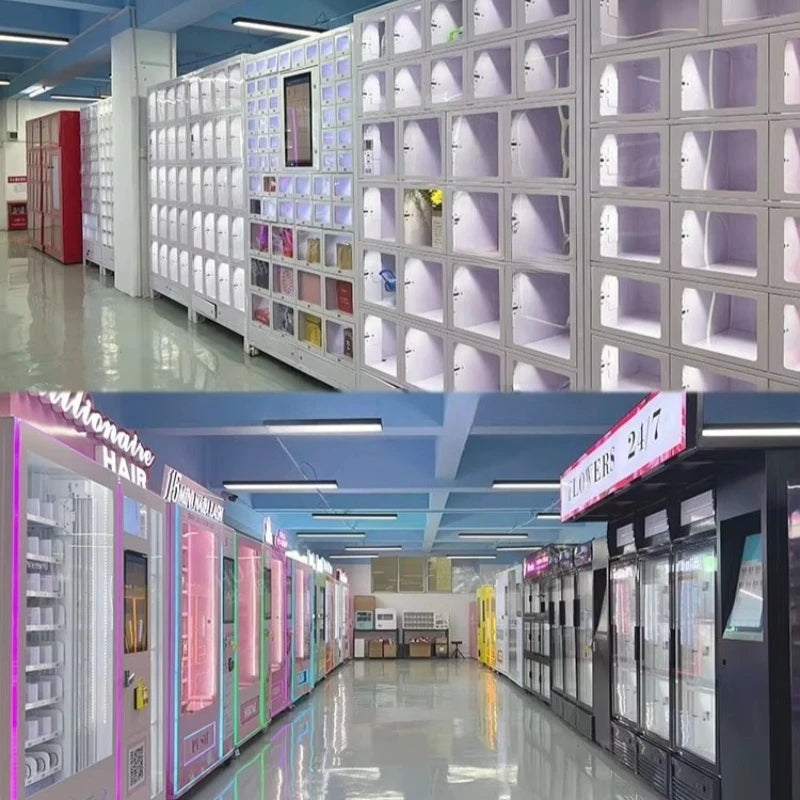 Custom Flexible Deployment Gym Vending Machine 30-grid Visual Smart Locker Vending Machine for Small Items