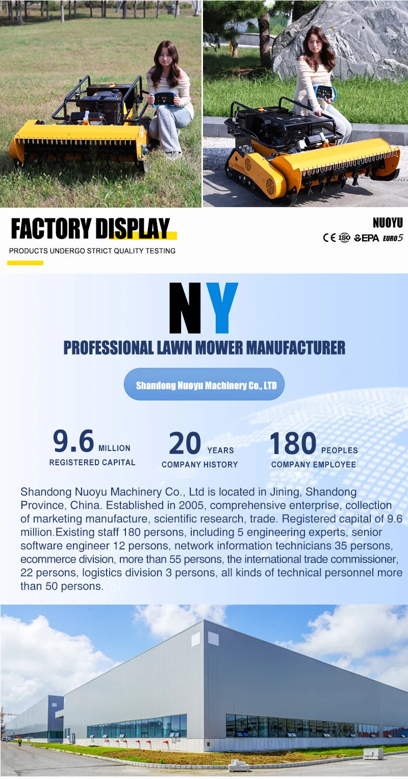 Customized CE Certified Lawn Mower Household Robot Lawn Mower,Crawler RC 4-Stroke Lawn Trimming Equipment