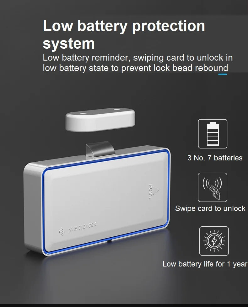 Smart Cabinet Lock Invisible Drawer Lock Electronic Locks for Lockers RFID Lock Smart Furniture Sauna Locker Drawer Locks